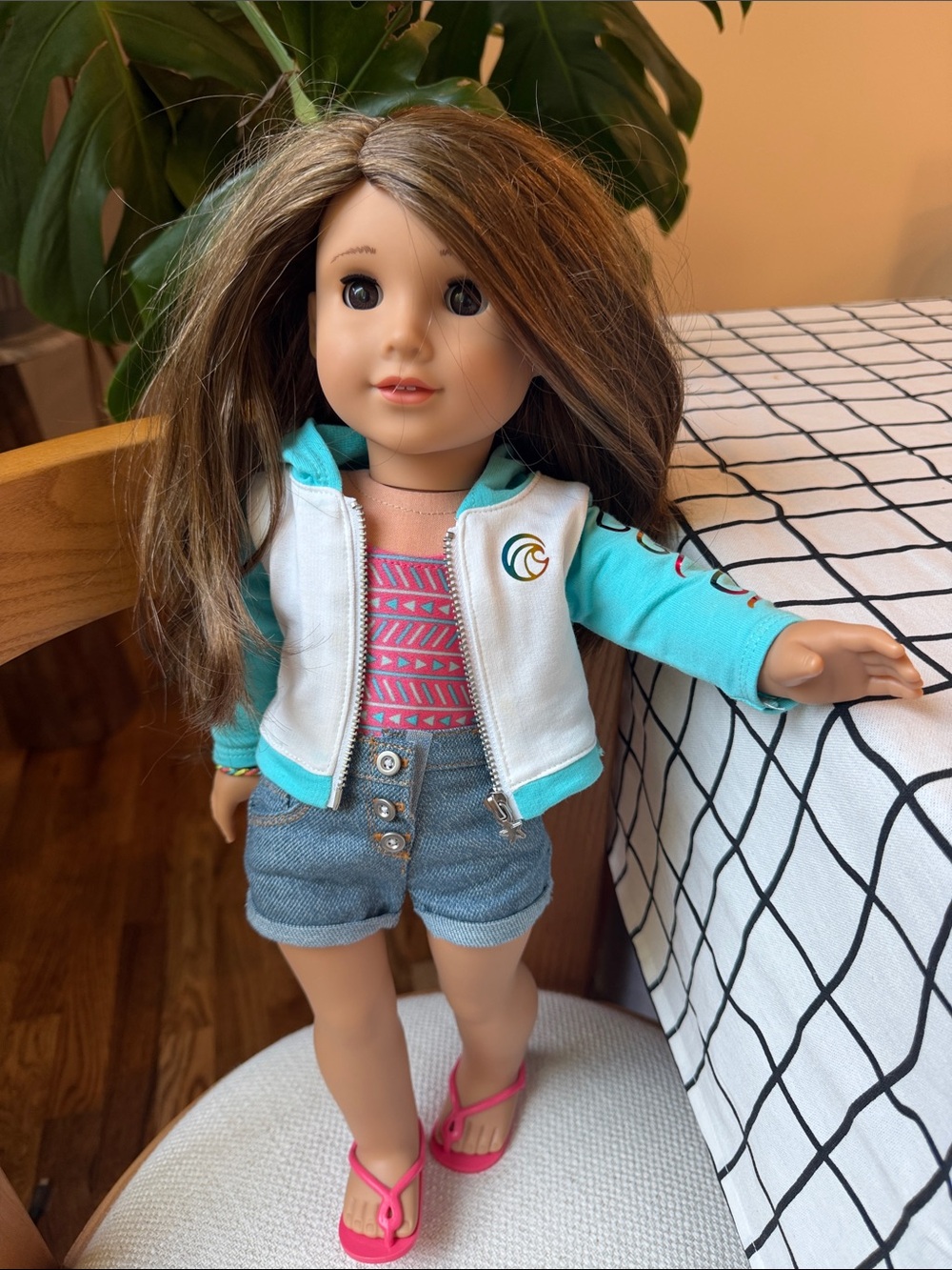 American Girl Joss Kendrick 2020 Doll of thr year with signature outfit bulldog